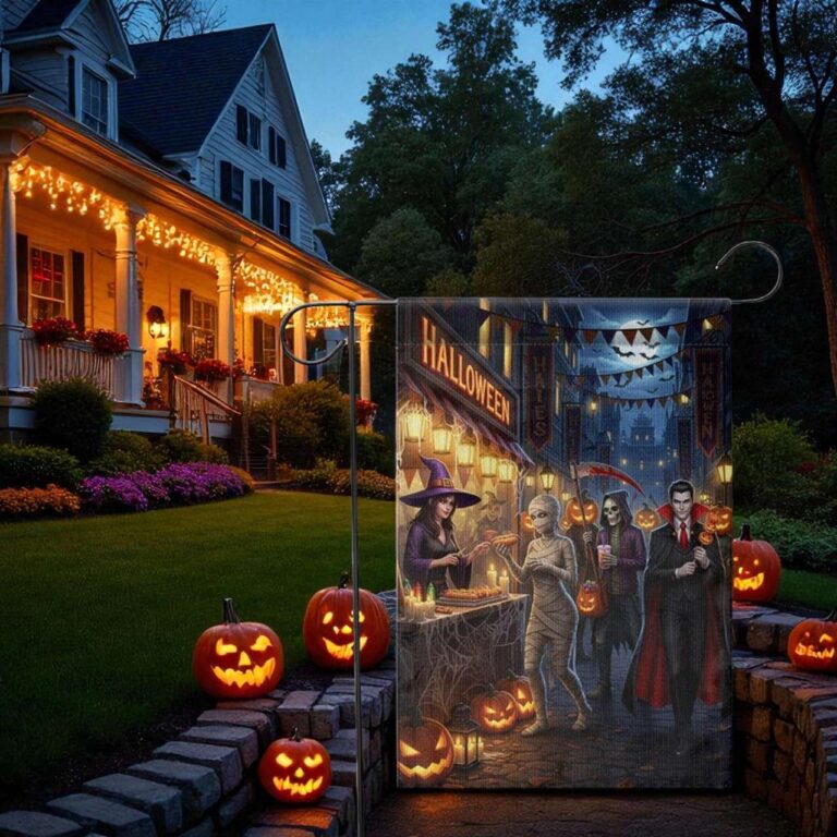 Halloween Garden Flag - Durable Spooky Outdoor Yard Decor