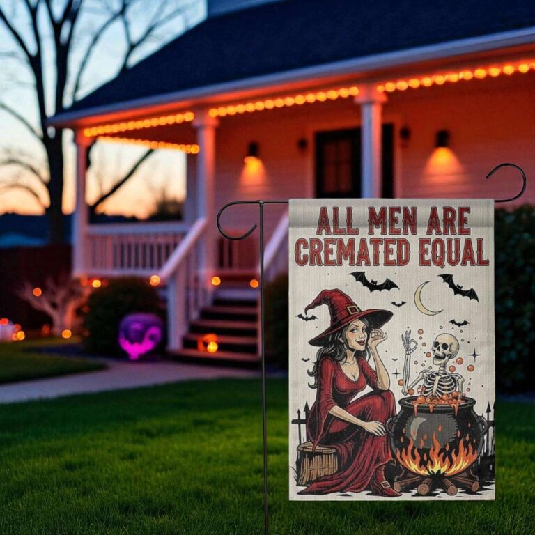 Halloween Witch Garden Flag Durable Spooky Yard Decor