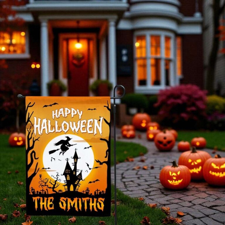 Happy Halloween Garden Flag – Durable Festive Yard Decor