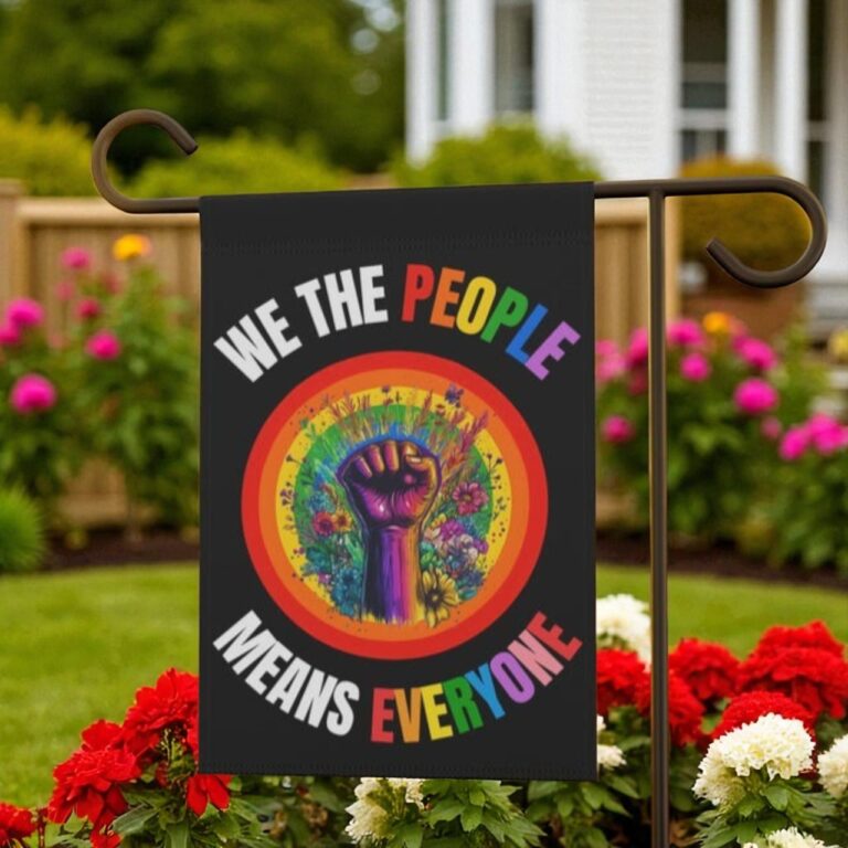 Inclusive Garden Flag, LGBTQ+ Pride Yard Decor