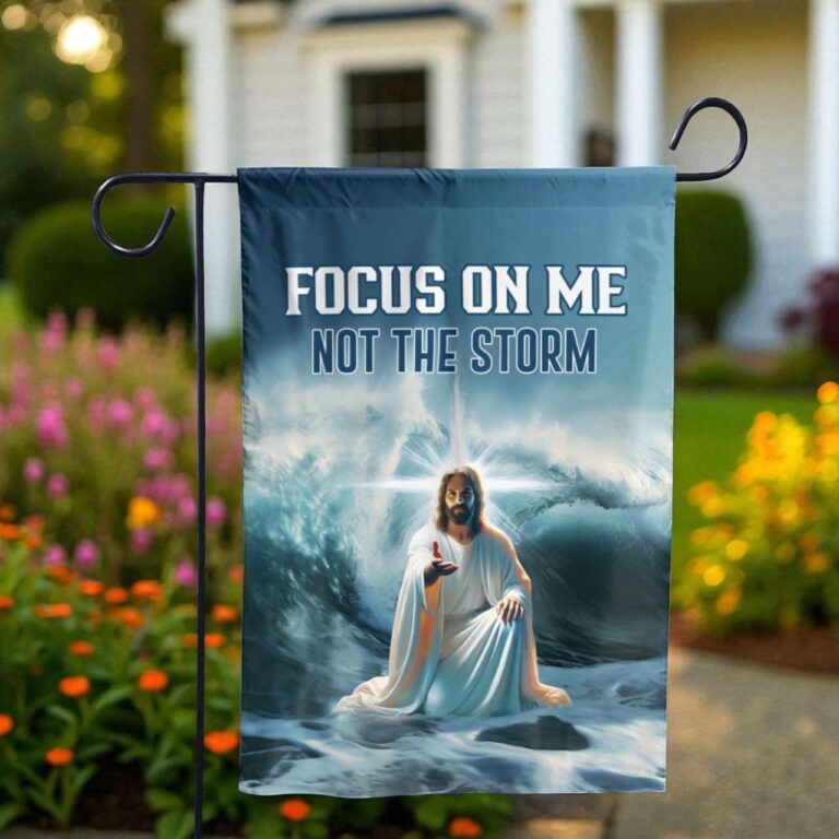 Jesus Garden Flag Christian Outdoor Décor | Faith-Inspired Design