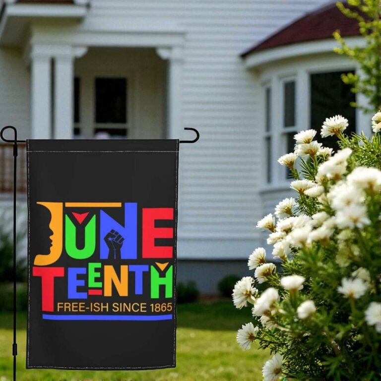 Juneteenth Garden Flag - Free-ish Since 1865 Outdoor Decor