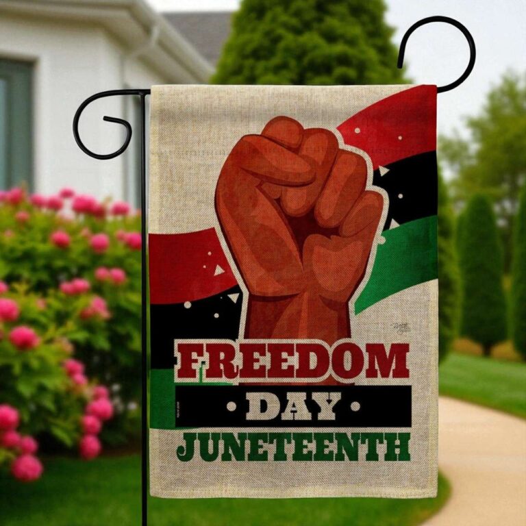 Juneteenth Garden Flag for Freedom Day Celebration