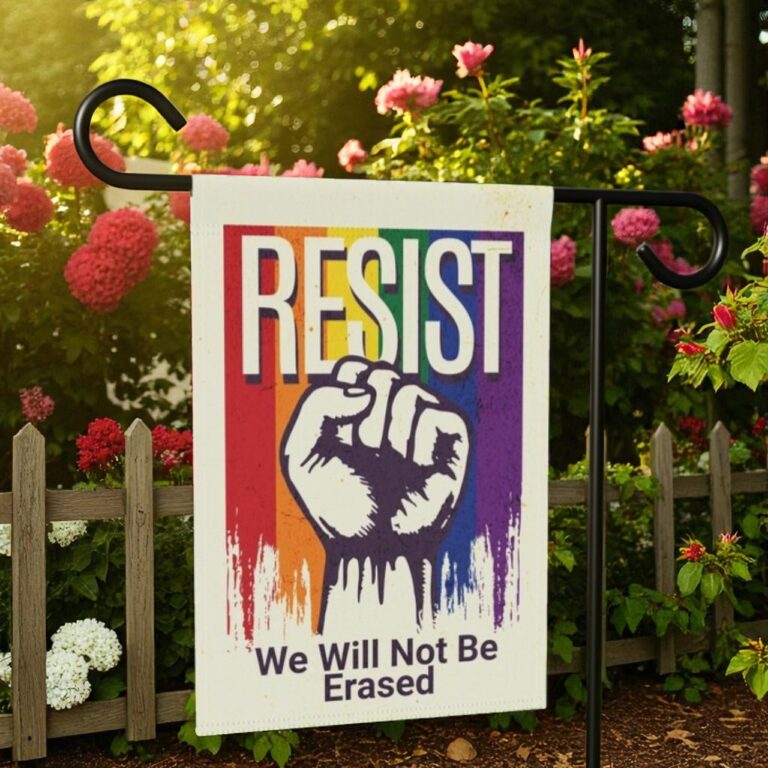 LGBTQ Garden Flag, Rainbow Pride Protest Banner
