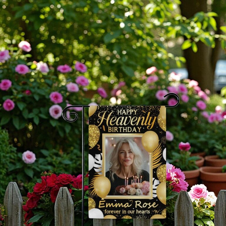 Memorial Garden Flag, Birthday Sympathy Gift