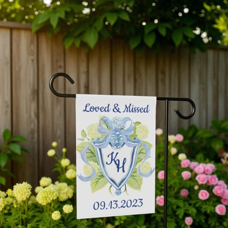 Memorial Garden Flag, Custom Sympathy Tribute Decor