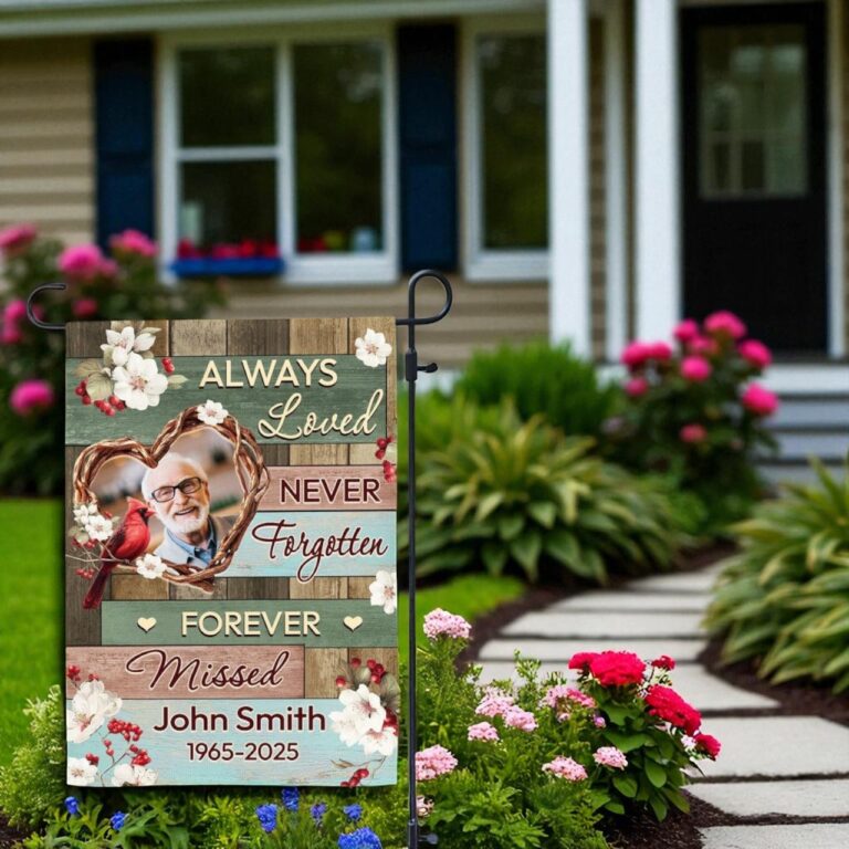 Memorial Garden Flag, Personalized Photo Flag