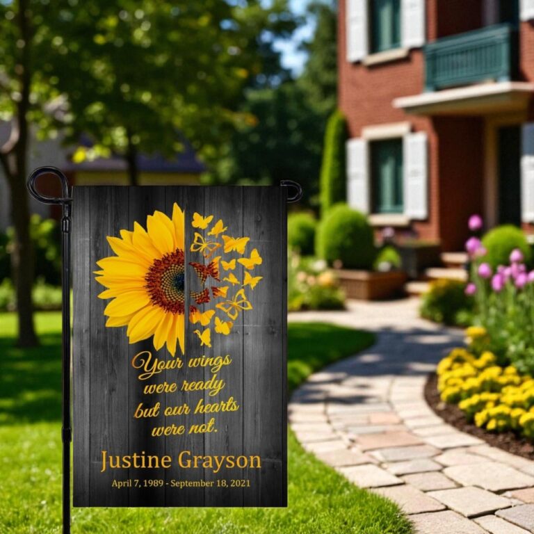 Memorial Garden Flag, Sunflower Cemetery Flag