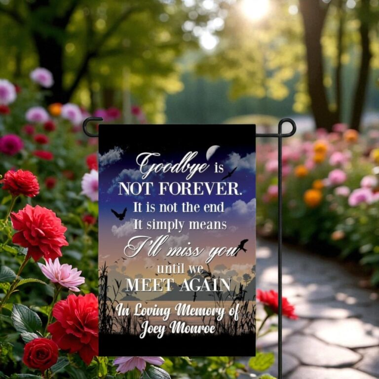 Memorial Photo Flag, Personalized Sympathy Banner