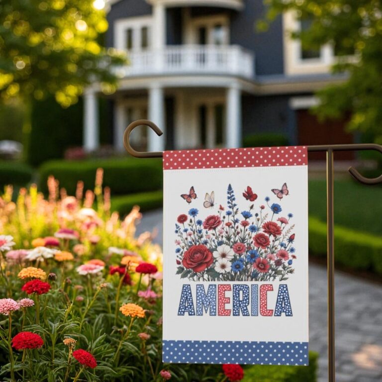 Patriotic Garden Flag, 4th of July Decor Patriotic House Flag
