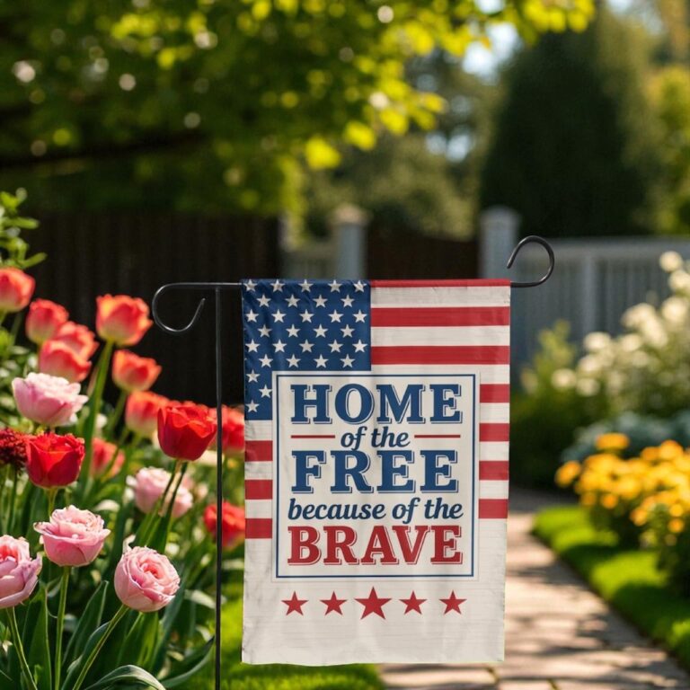 Patriotic Garden Flag, 4th of July Outdoor Decor