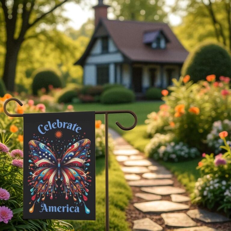 Patriotic Garden Flag, 4th of July Outdoor Decoration