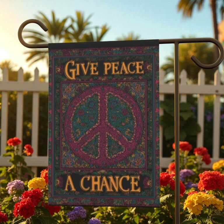 Peace Garden Flag, Garden and Porch Banner