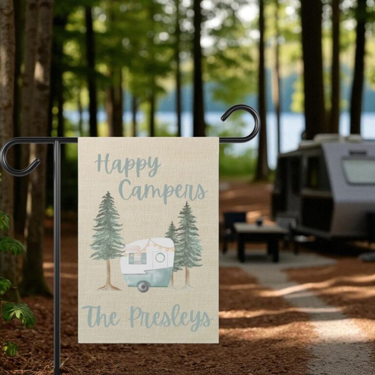 Personalized Garden Flag, Airstream Camper Flag