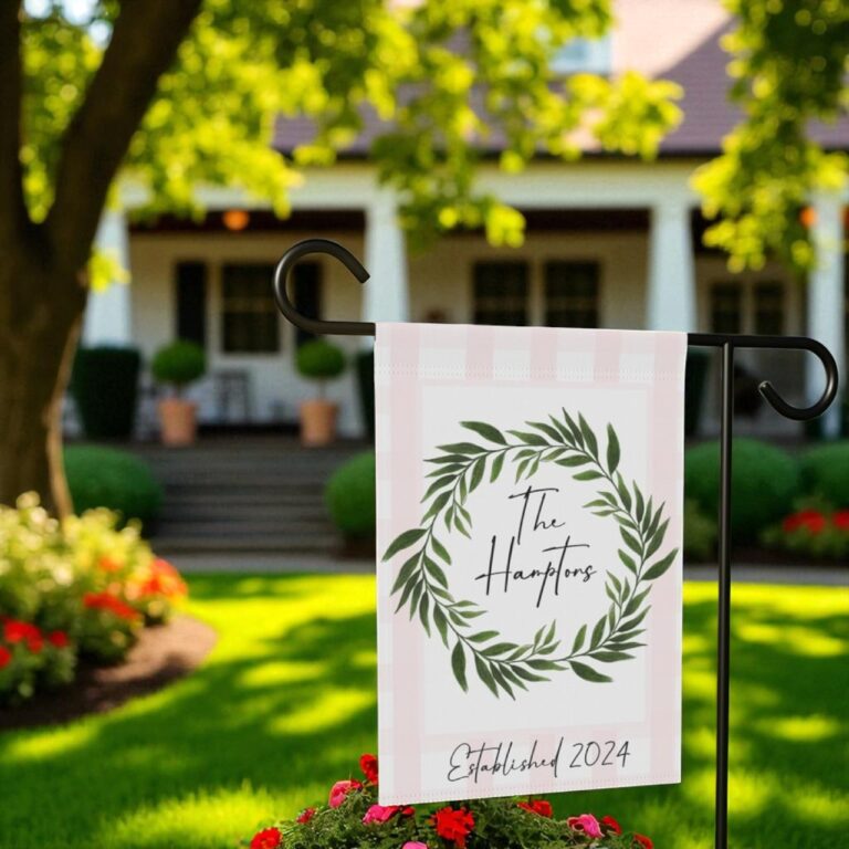 Personalized Garden Flag, Welcome Yard Decor