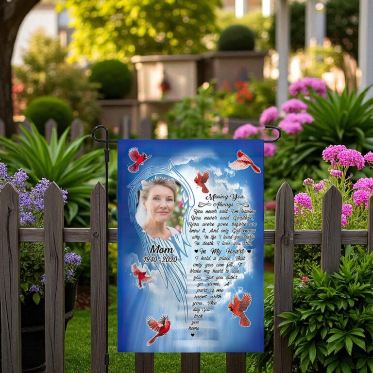 Personalized Memorial Garden Flag, Sympathy Memorial Gift