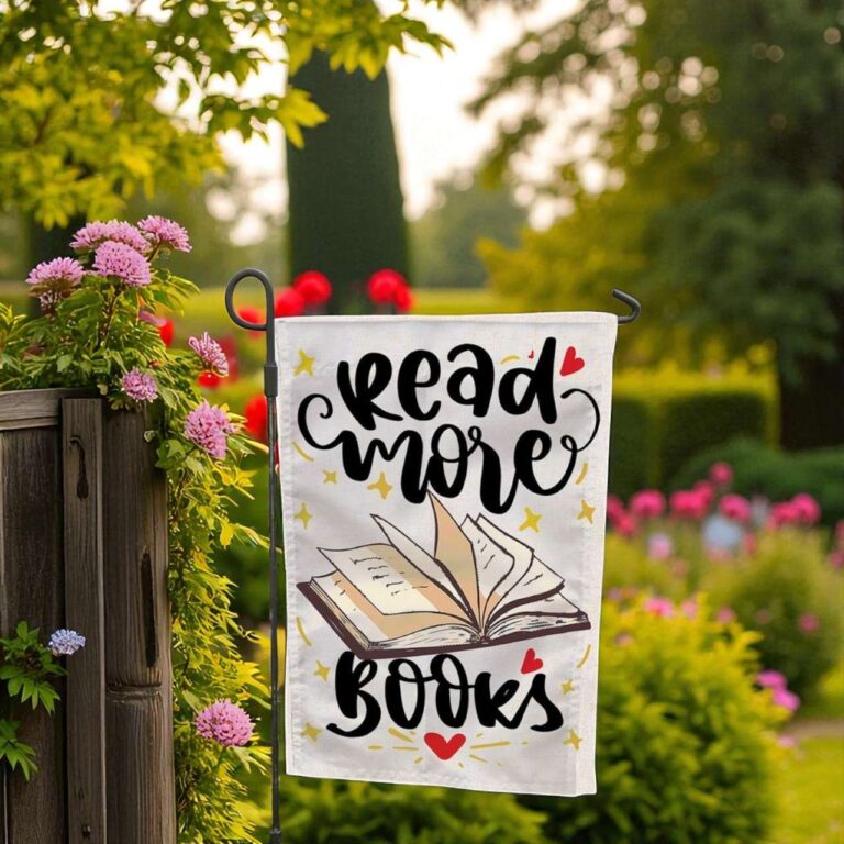 Read More Books Flag - Inspiring Garden Decor for Book Lovers