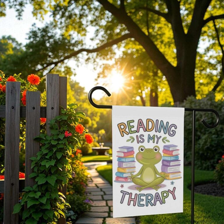 Reading Yard Flag Durable Garden Flag for Book Lovers