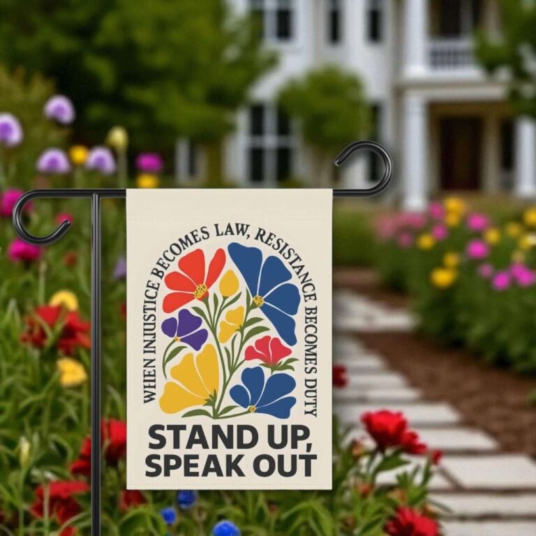 Resist Protest Flag - Durable Anti Trump Garden Sign for Activists