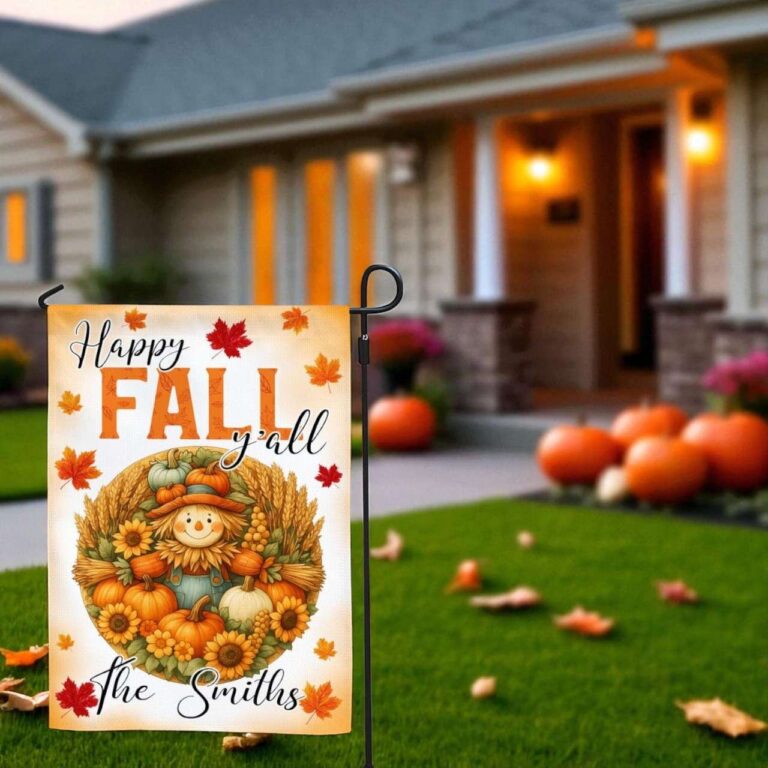 Scarecrow Fall Garden Flag Autumn Outdoor Decorative Flag