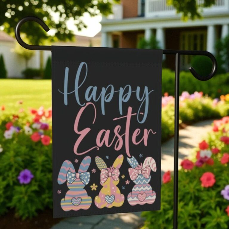 Spring Easter Flag, Happy Easter Banner