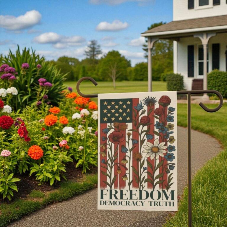 Subtle Anti Trump Garden Flag | Patriotic FDT Flag Outdoor Decor