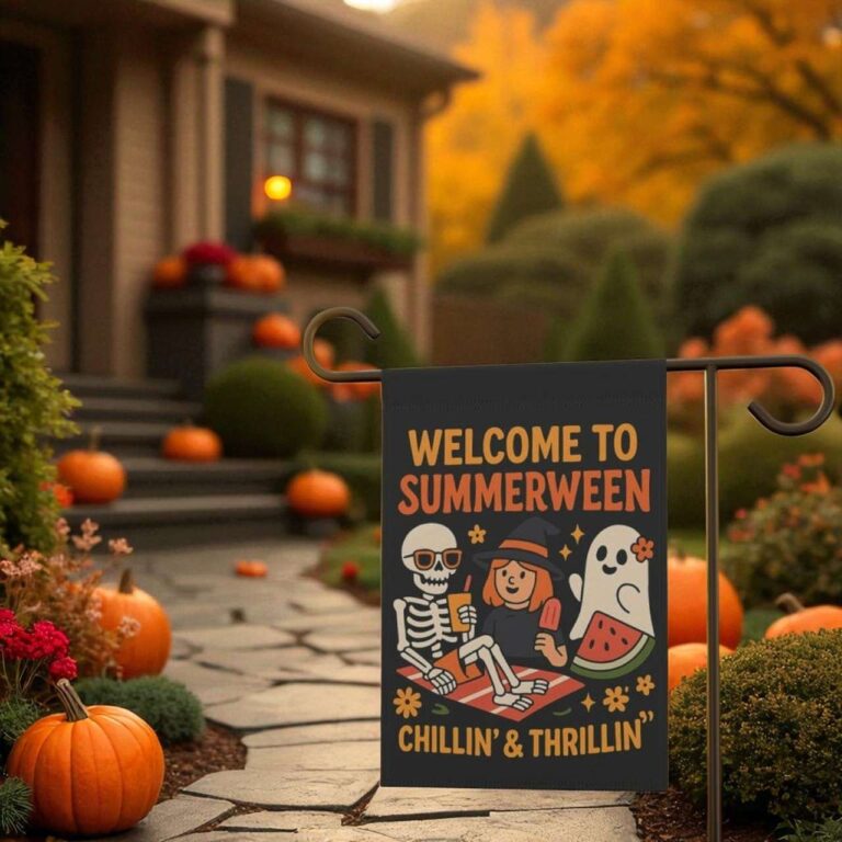 Summerween Garden Banner Halloween Pool Flag Durable Outdoor Decor