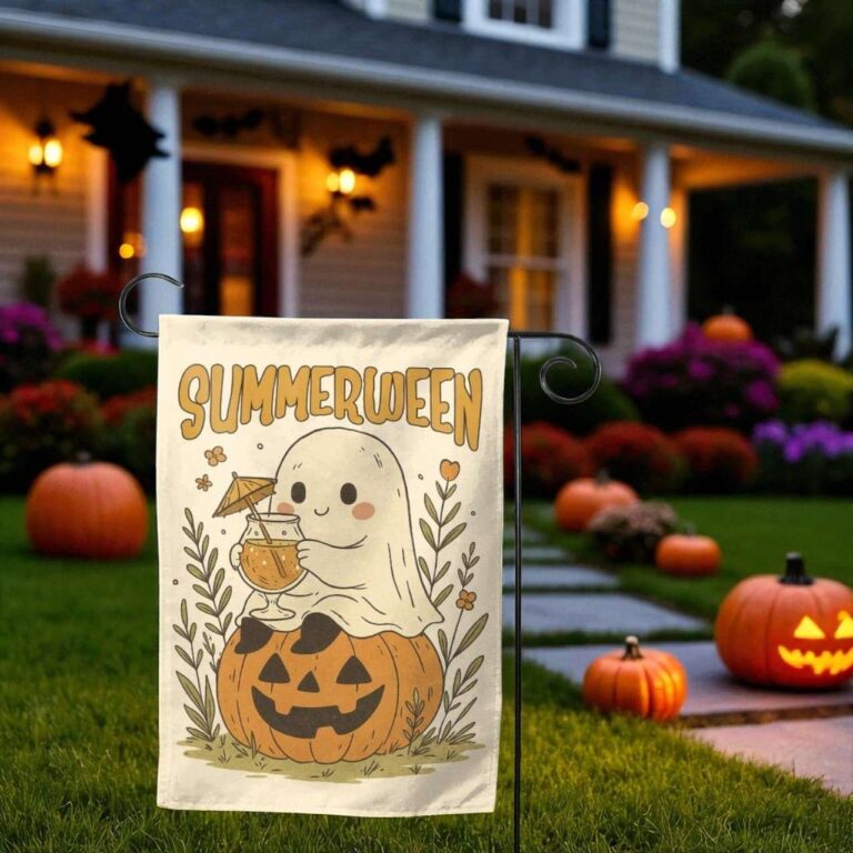 Summerween Garden Flag - Spooky Halloween Summer Décor