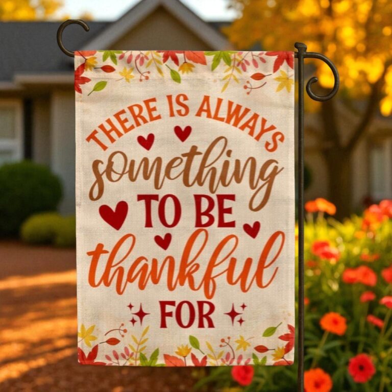 Thanksgiving Garden Flag, Autumn Harvest Garden Flag