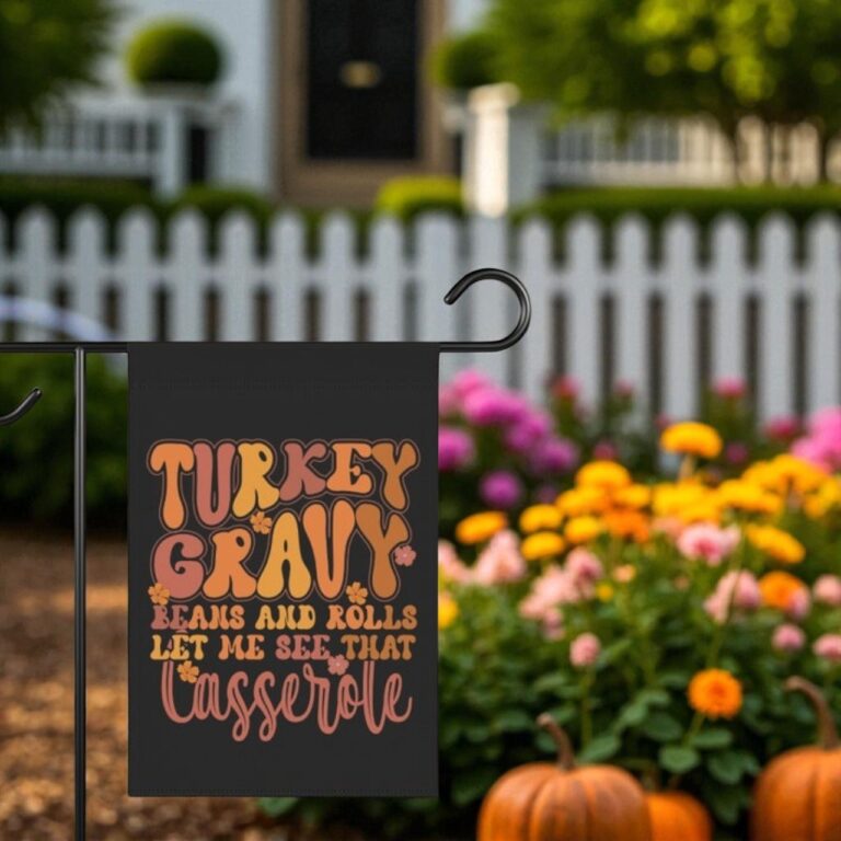 Thanksgiving Garden Flag, Fall Outdoor Decor