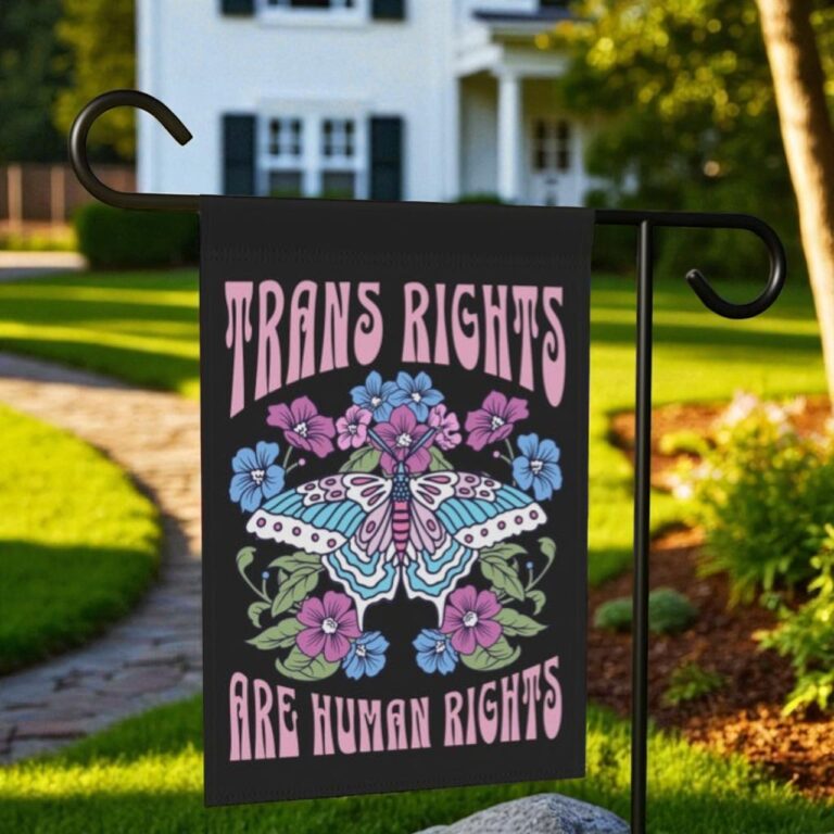 Trans Rights Flag, Transgender Pride Garden Banner