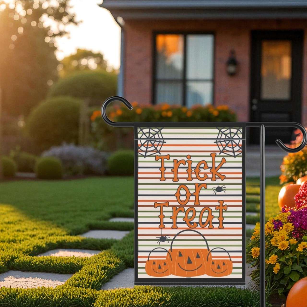 Trick or Treat Yard Decor, Halloween Garden Flag