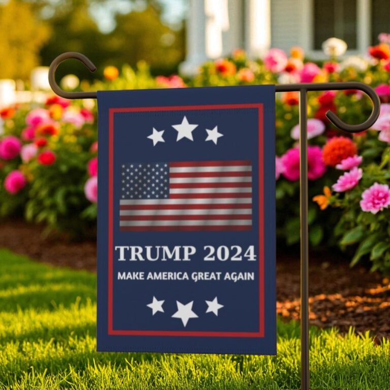 Trump 2024 MAGA Garden Flag, Patriotic Outdoor Decor