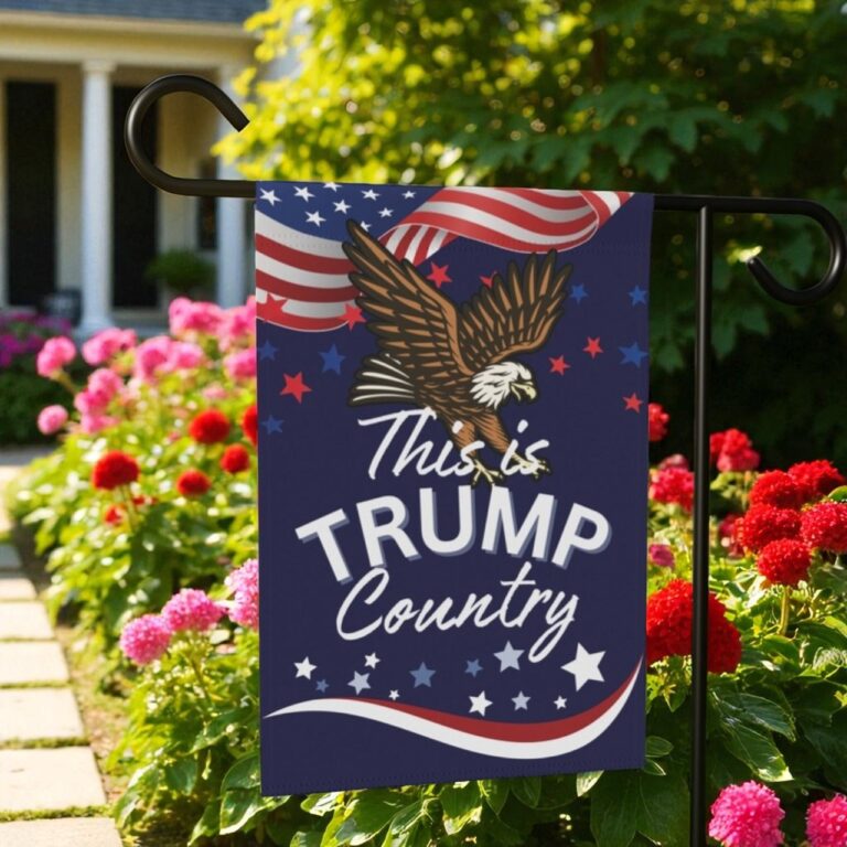 Trump Country Eagle Yard Flag, Double-Sided Garden Flag