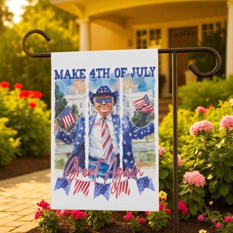 Trump Garden Flag, Patriotic 4th of July Yard Decor