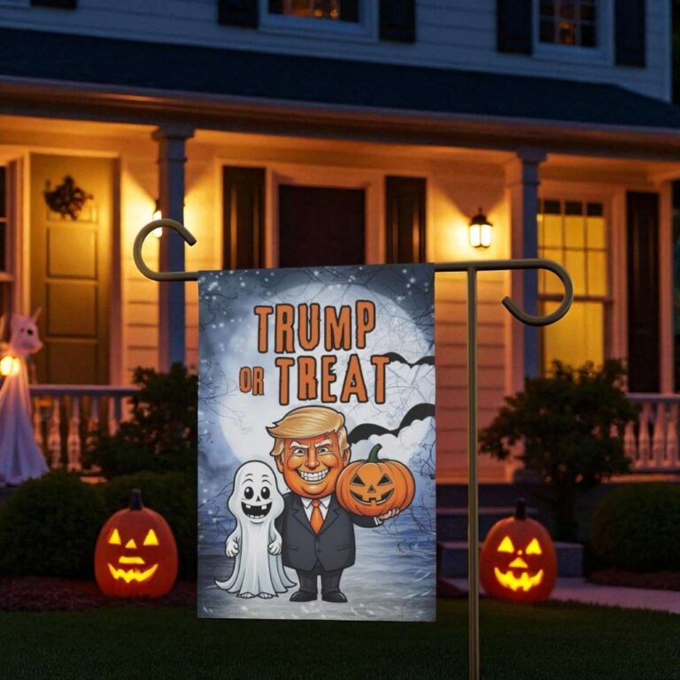 Trump Halloween Garden Flag Durable MAGA Outdoor Decor