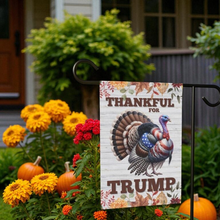 Trump Thanksgiving Flag, Thanksgiving Yard Decor
