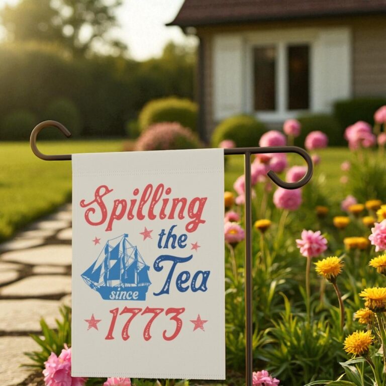 Funny July 4th Garden Flag, USA Yard Decor