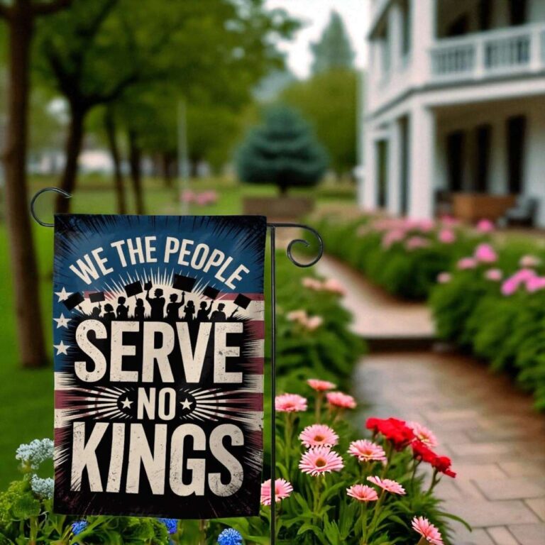 We The People Flag - Patriotic Anti Trump Garden Decor