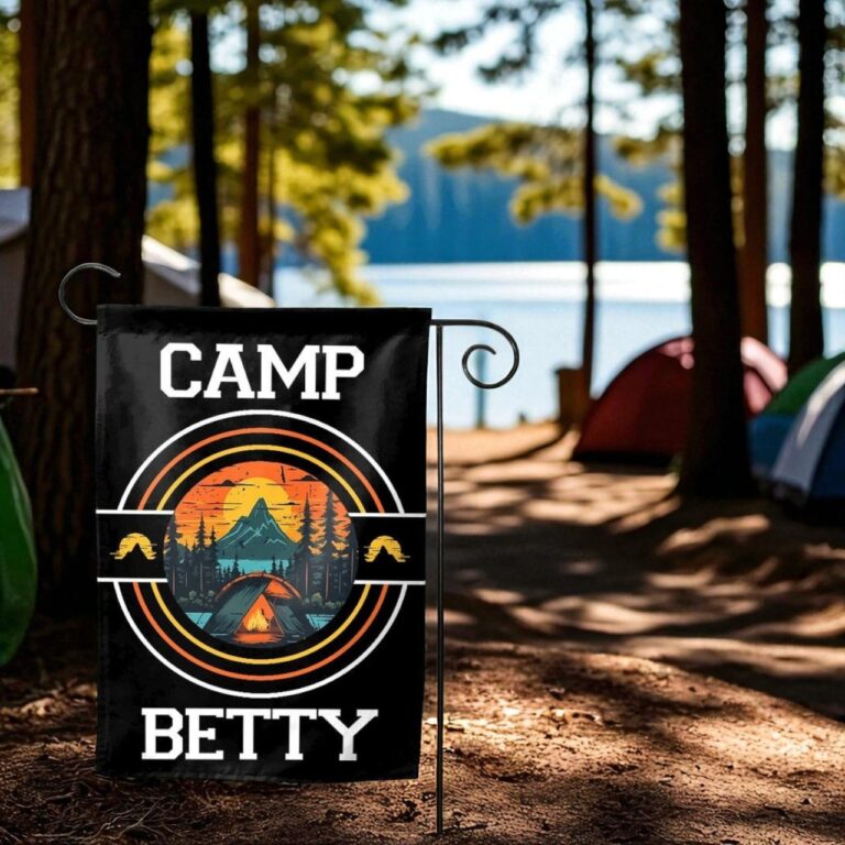Welcome Campsite Flag, Camping Decor