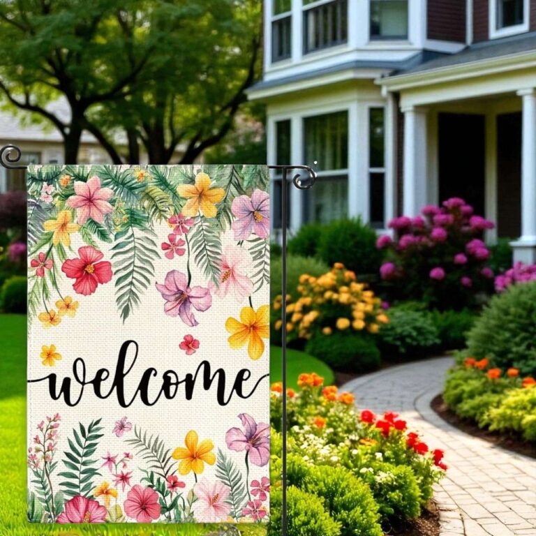 Welcome Yard Flag for Seasonal Outdoor Porch Decor