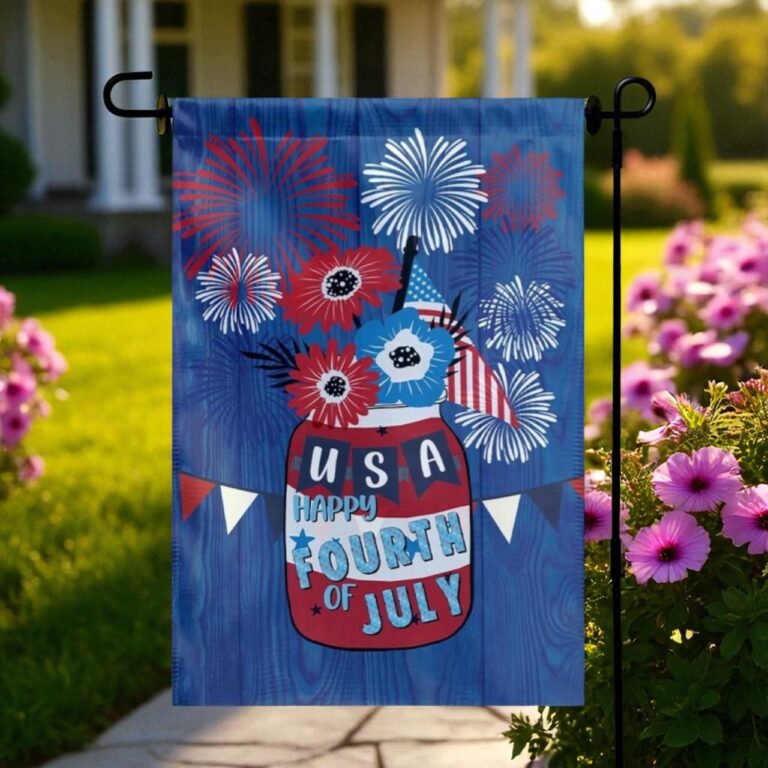 4th of July Garden Flag, Patriotic Outdoor Decor