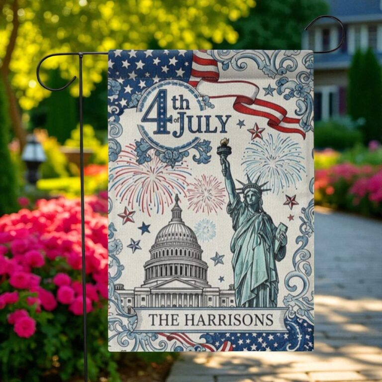 4th of July Garden Flag, Patriotic Yard Decor