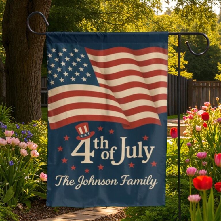 4th of July Garden Flag, Patriotic Yard Decoration
