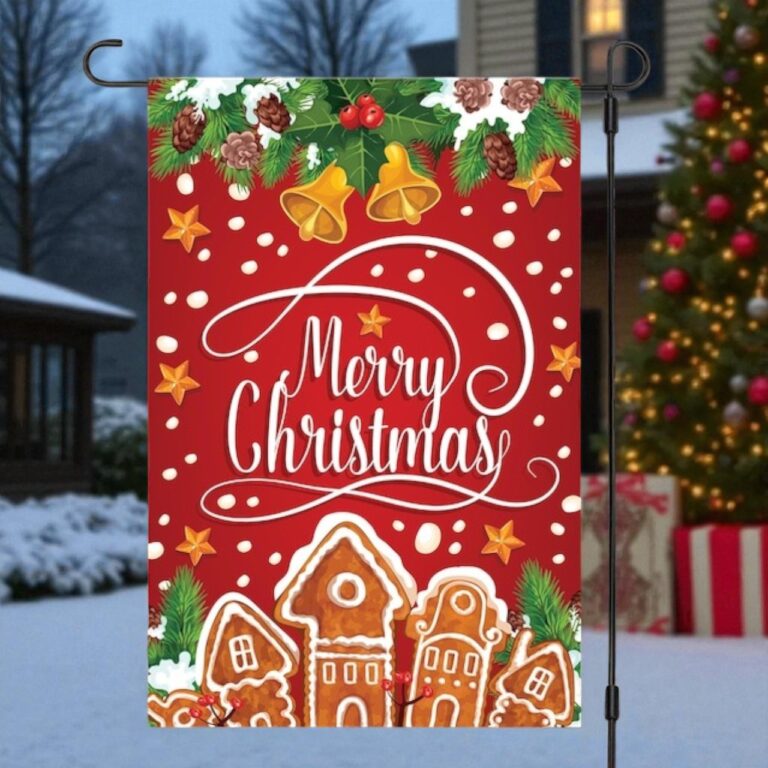 Christmas Garden Flag, Double-Sided Holiday Outdoor Decor