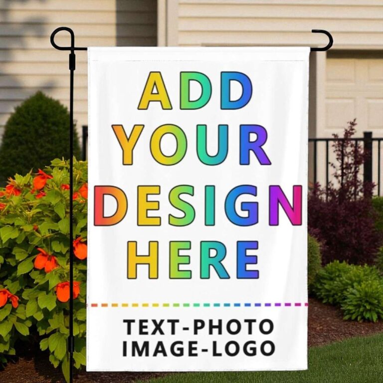 Custom Garden Flag Personalized Yard Banner Outdoor Decor