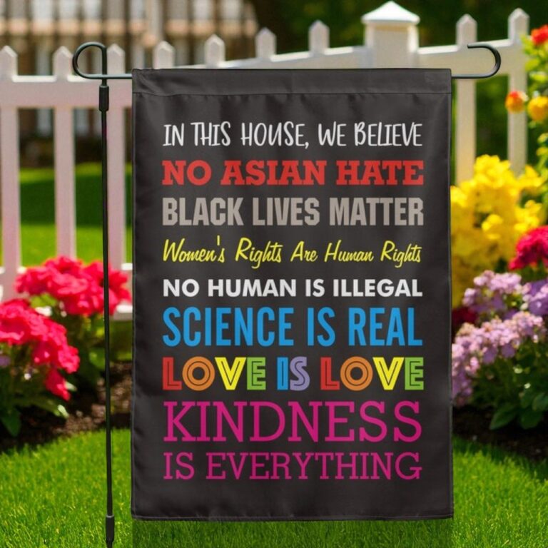 LGBT Garden Flag, Anti-Racism Double Sided Banner