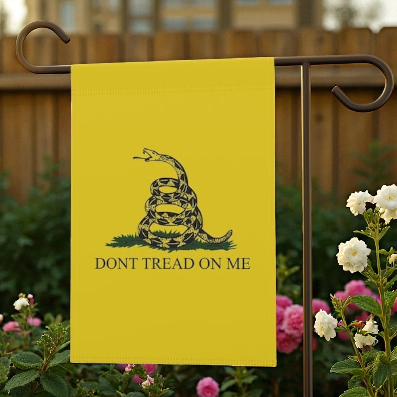 Garden Flag, Gadsden Flag Design Outdoor Banner