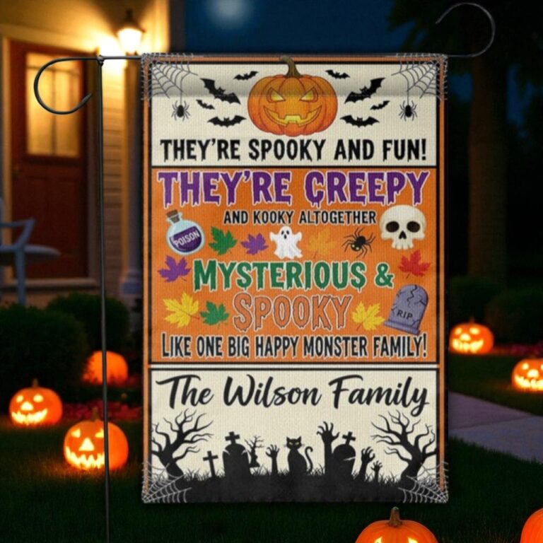 Halloween Garden Flag, Custom Fall Yard Decor