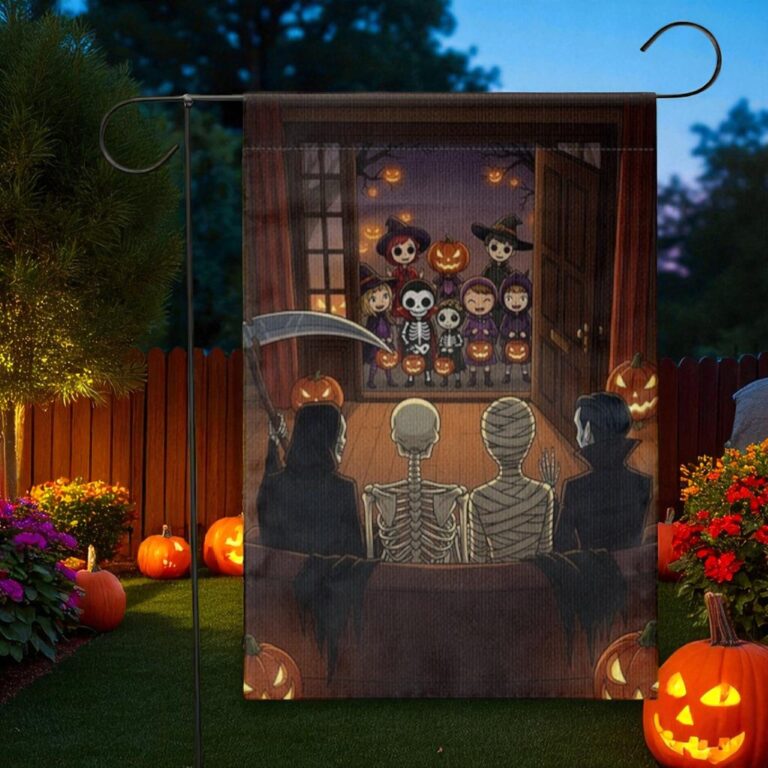 Halloween Garden Flag, Spooky Outdoor Decor